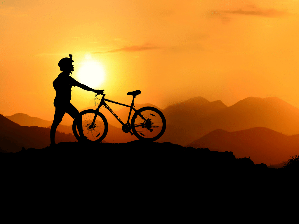 Noia en Bici de muntanya